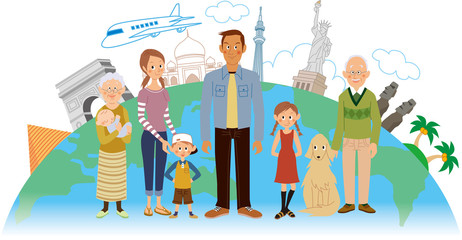 Obraz premium 世界旅行