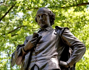 Fototapete Historisches Monument William Shakespeare, Central Park, New York