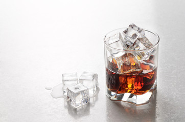 Whiskey with ice