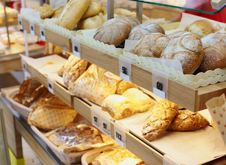 Bread on the counter