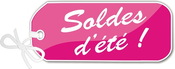 étiquette soldes d'été