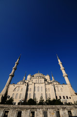 Fototapeta na wymiar The Blue Mosque and Blue sky