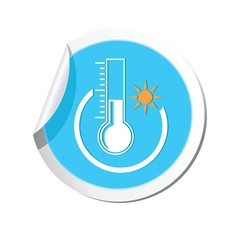 Weather forecast, thermometer icon