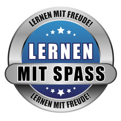 5 Star Button blau LERNEN MIT SPASS