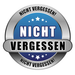 5 Star Button blau NICHT VERGESSEN