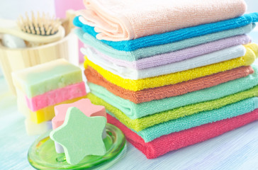 color towels