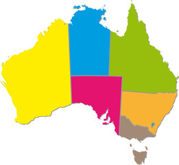 Obraz premium Australia map
