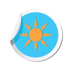 Weather forecast, sun icon