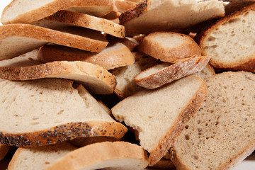 Pile of dry bread