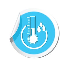 Weather forecast, thermometer icon