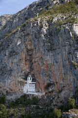 Fototapeta na wymiar Ostrog ortodox monastery. Montenegro
