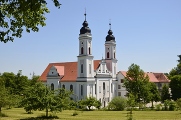 Fototapeta na wymiar Irsee Klasztor, Klasztor Kościół