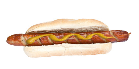 Bratwurst, Brötchen, Senf