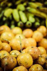 Colorful Vegetables and Fruits , marketplace Peru.