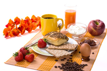 Breakfast with many things