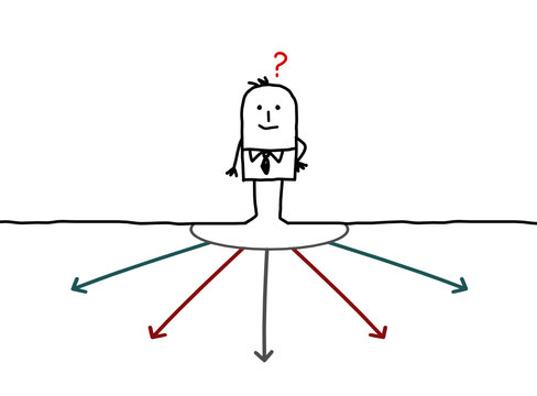 businessman & directions 
