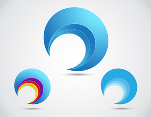 Naklejka premium abstract icon - bean shape