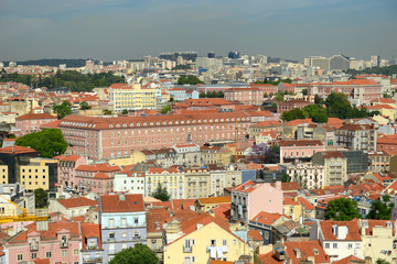 City of Lisbon, from Miradouro de Sao Pedro de Alcantara