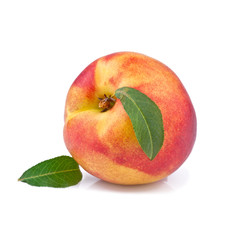 peach isolated on white