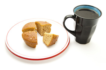 Frisch Gebackener Kuchen mit Kaffee