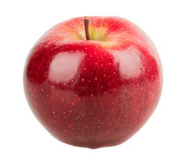 Single red apple
