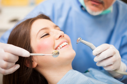 Dentist doing a treatment