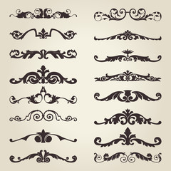 Vintage decorative elements