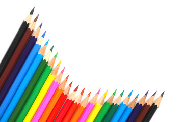 Fototapeta premium Abstract background, color pencils