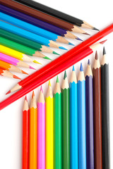 Abstract background, color pencils
