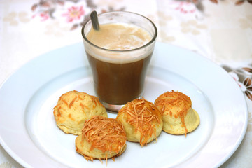 Breakfast with coffe