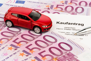 Kaufvertrag f&uuml;r Auto