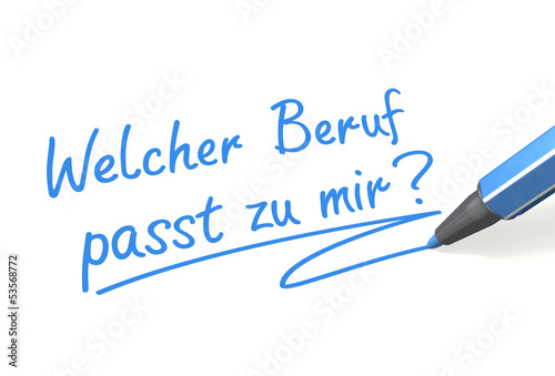 "Welcher Beruf passt zu mir?" Stockfotos und lizenzfreie