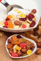 Muesli with dried fruit