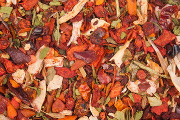 Spices for meat dishes (background)