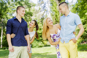 Fototapeta premium Young couples