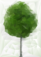 Paper green tree