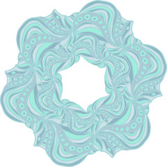 Blue hexagonal pattern