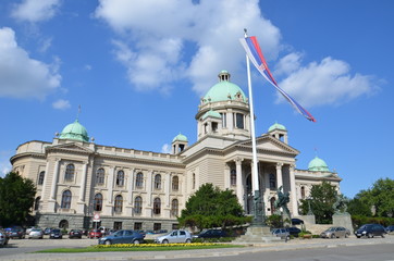Assemblée nationale serbe à Belgrade