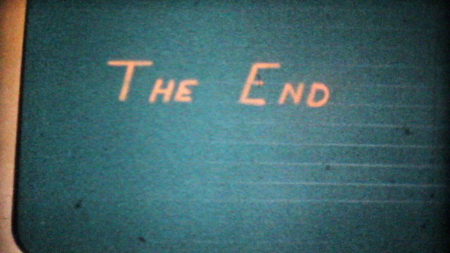 The End Title-1963 Vintage 8mm film