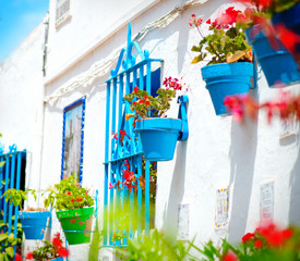 Torremolinos. Costa del Sol, Andalucia. Typical White Village