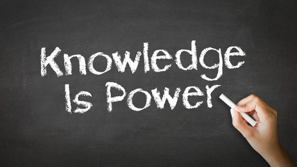 Knowledge Empowers You Chalk Illustration
