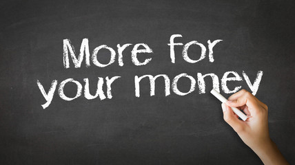 Fototapeta premium More for your money Chalk Illustration