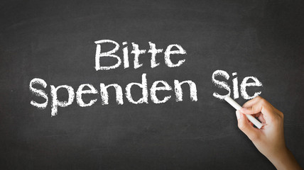 Fototapeta premium Please Donate (In German)