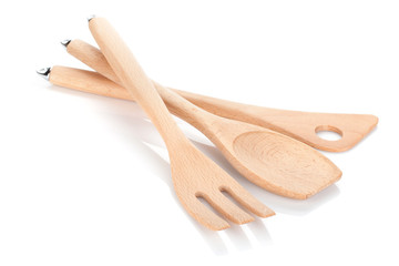 Wooden kitchen utensils
