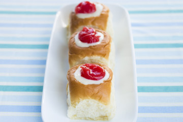Guava Cream Cheese Custard Rolls