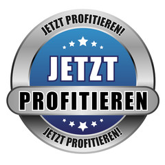 5 Star Button blau JETZT PROFITIEREN DTO DTO