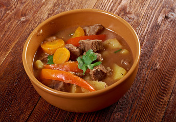Irish stew with tender lamb meat