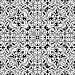Realistic white lace texture, seamless pattern
