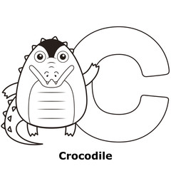 Coloring Alphabet for Kids, C