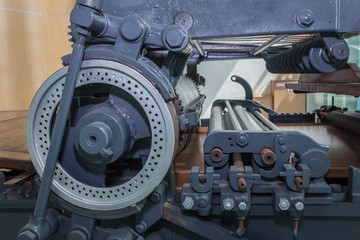 Old press machine